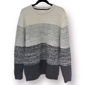 ASPEN Cotton Blend Basketweave Knit Sweater Size XL